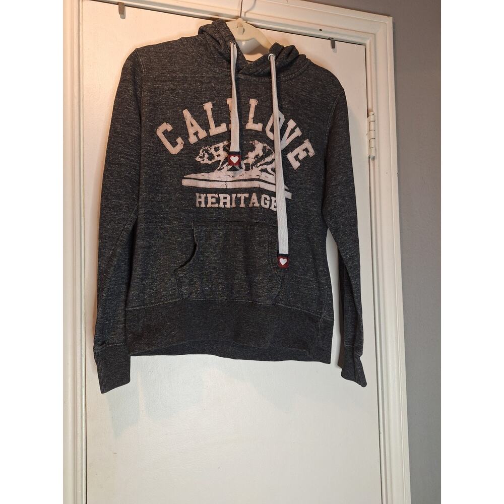 Reflex Cali Love Womens Hoodie Gray Sz MED Comfy Casual